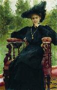 Portrait of actress Maria Fyodorovna Andreyeva Ilya Yefimovich Repin